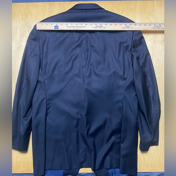 Vintage Hickey Freeman Tasmanian Super 130’s Wool Sport Coat Blazer 46L (flaws) - Picture 10 of 12